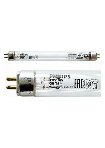 Philips Tuv 8W Uvc 254 Nm Floresan Ampul 30CM