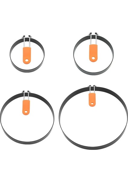 Dia 10 cm 3.5/4/6/8 Inç Yuvarlak Paslanmaz Çelik Yumurta Halkası Silikon Saplı Ev Omlet Gözleme Kalıp Mutfak Gadget (Yurt Dışından) modelleri