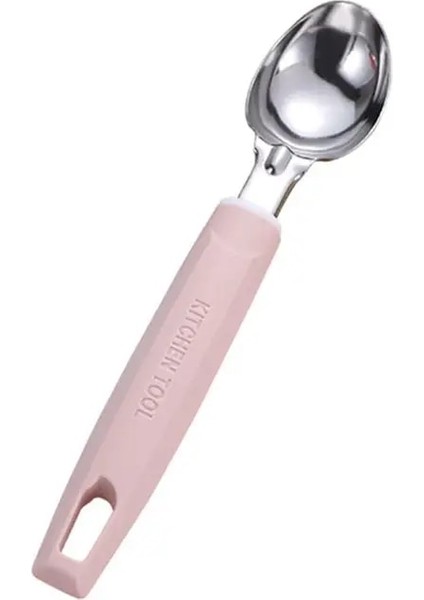 Pembe Dondurma Kaşığı Çok Yönlü Paslanmaz Çelik Teyelleme Kaşığı Meyve Kaşığı Kavun Kepçesi Karpuz Balya Kaşığı Meyve Tatlı Kaşığı (Yurt Dışından)