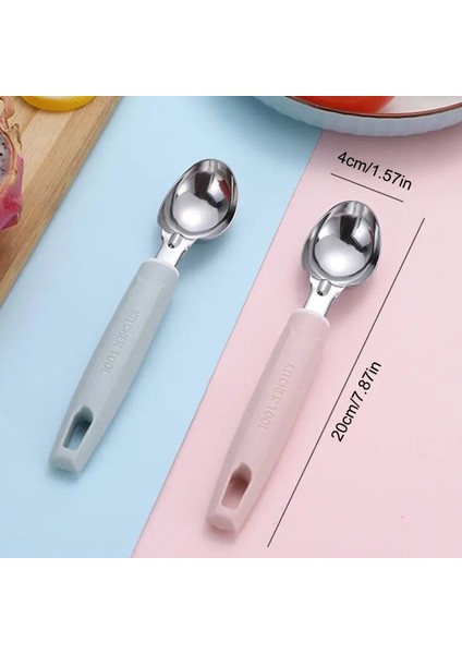 Pembe Dondurma Kaşığı Çok Yönlü Paslanmaz Çelik Teyelleme Kaşığı Meyve Kaşığı Kavun Kepçesi Karpuz Balya Kaşığı Meyve Tatlı Kaşığı (Yurt Dışından) indirimleri