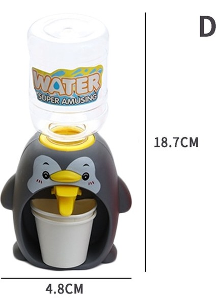 D 23.5cm/18.7cm Sevimli Soğuk/sıcak Su Suyu Süt Içme Çeşmesi Mini Su Sebili Çocuklar Çocuklar Için Hediye Karikatür Mutfak Oyuncak (Yurt Dışından)