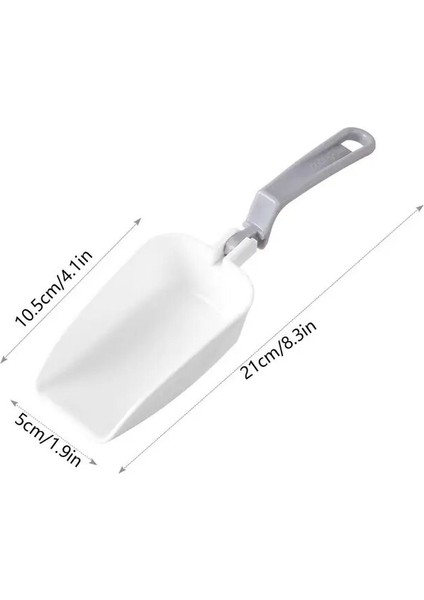 Gri Buz Kepçesi Buz Makinesi Için Buz Kepçesi Kürek Gıda Unu Şeker Kepçe Abs Buz Küreği Mutfak Gereçleri Gıda Şeker Dondurma Kepçe (Yurt Dışından)