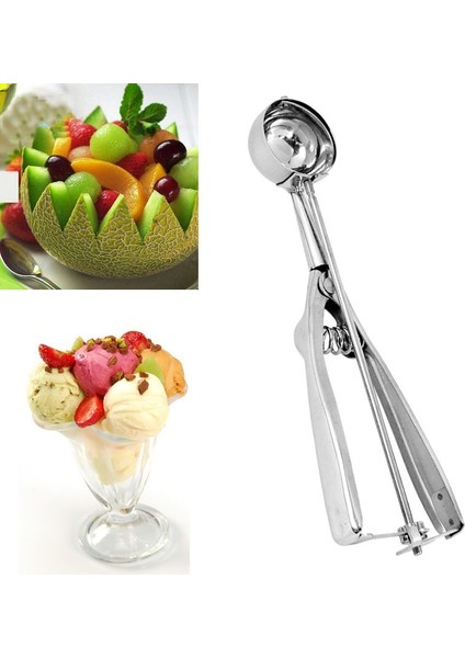 01 S Dondurma Kaşığı Paslanmaz Çelik Yapışmaz Kaşık Patates Püresi Karpuz Jöle Meyve Kolu Kepçe Mutfak Aksesuarları Için (Yurt Dışından) fırsatları