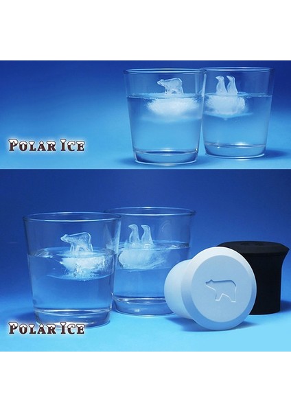 Penguen Kutup Ayısı Ev Yaratıcı Ürünler Penguen Kutup Ayısı Silikon Buz Küpü Buzlu Şeker Kalıp Dondurma Kalıbı Kutup Buz (Yurt Dışından) fiyatları