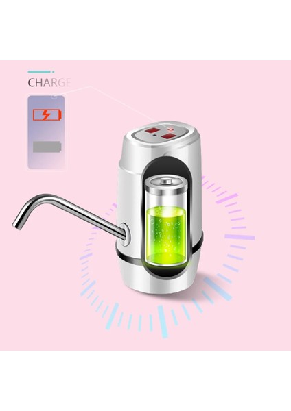 02 Elektrikli Pompalama Cihazı Içme Suyu Pompası Ev Mutfak Malzemeleri Için USB Şarj Edilebilir Şişelenmiş Dağıtıcı (Yurt Dışından) fırsatları