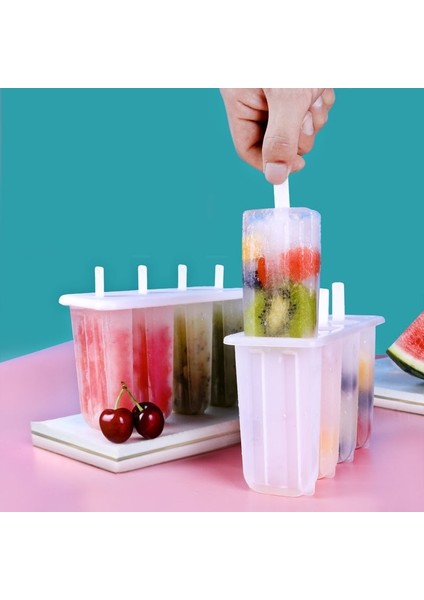 50 Sopa 4 Bile Eski Kapaklı Popsicle Kalıp Kalıp Dondurma Kalıp Popsicle Kalıpları Dıy Dondurma Kalıp Ev Yapımı Dondurma Popsicle Kalıp (Yurt Dışından)
