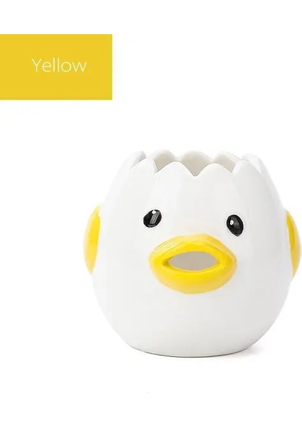 Sarı Sevimli Yumurta Ayırıcı Yumurta Sarısı Ayırıcı Kawaii Civciv Yaratıcı Seramik Yumurta Bölücü Yumurta Sıvı Filtresi Mutfak Kaynağı Pişirme Gereçleri (Yurt Dışından)