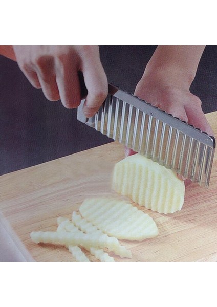 Stil 1 Salatalık Patates Patates Kızartma Kesici Mutfak Gadget Dalga Bıçak Paslanmaz Çelik Meyve Sebze Dilimleme Patates Spiral Kesici Kıyıcı (Yurt Dışından) fiyatları