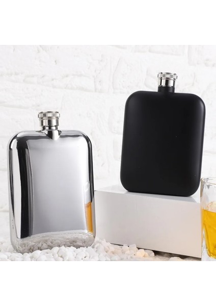 Siyah Paslanmaz Çelik 304 Gıda Sınıfı Taşınabilir Cep Şişesi Viski Alkol Votka Için Huni ile 5 Oz Likör Şarap Şişesi Siyah Veya Şerit (Yurt Dışından)