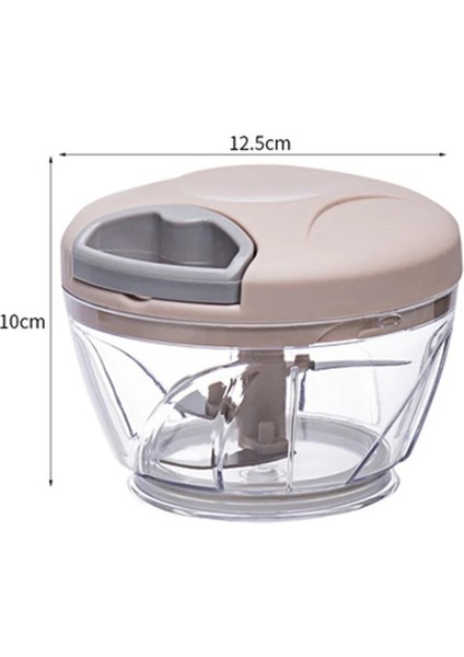 500ML Pembe Sarımsak Kıyıcı 500/900ML Manuel Döndürme Meyve Sebze Kesici Kıyıcı Dilimleme Sarımsak Kırıcı Soyucu Öğütücü Blender Et Kıyma Makineleri (Yurt Dışından)