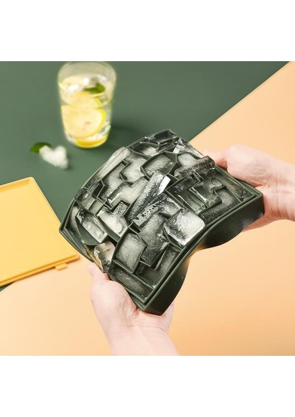 Sarı Buz Küpü Makinesi Tetris Buz Küpü Tepsi Labirent Silikon Kalıp Buz Yapma Makinesi Makinesi Barmenlik Buz Küpleri Buz Tepsisi Buz Kalıbı (Yurt Dışından) fiyatları