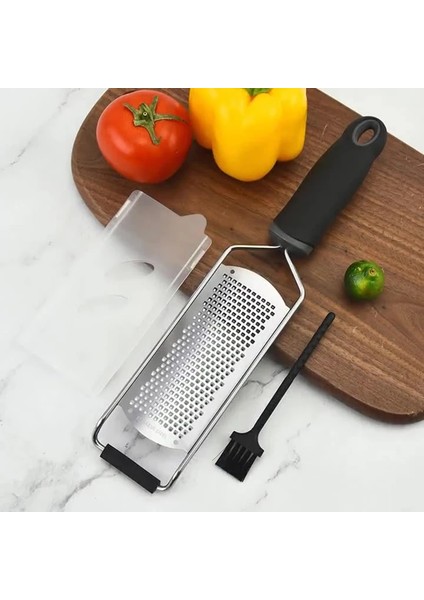 Yeşil Peynir Rende ve Limon Zester Koruma Kapaklı Temizleme Fırçası Paslanmaz Çelik Peynir Dilimleme Bulaşık Makinesinde Yıkanabilen Mutfak Aletleri (Yurt Dışından) fiyatları