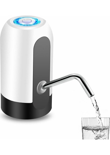 Simli Elektrikli Su Sebili Galon Pompa Tıklayın Otomatik Anahtar Içecek Pompası USB Şarj Su Pompası Şişesi 19 Litre Mutfak Malzemeleri (Yurt Dışından)