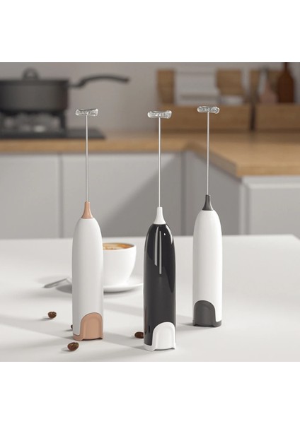 Beyaz Siyah Elektrikli Güçlü Süt Köpürtücü Mutfak Içecek Köpük Makinesi Mikser Kahve Cappuccino Kreması Çırpma Karışımı Yumurta Çırpıcı Süt Patron (Yurt Dışından) fırsatları