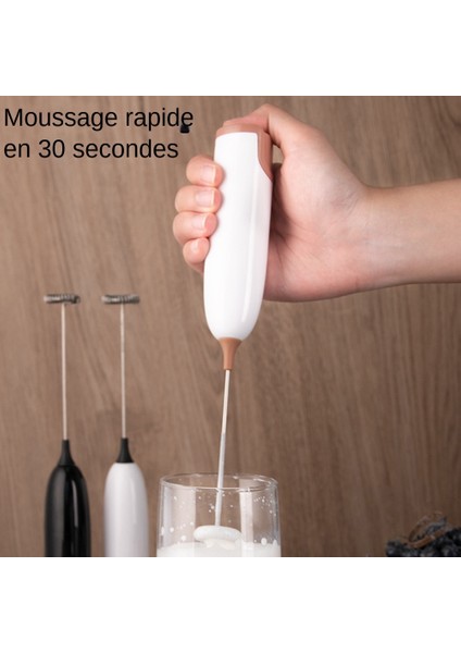 Beyaz Siyah Elektrikli Güçlü Süt Köpürtücü Mutfak Içecek Köpük Makinesi Mikser Kahve Cappuccino Kreması Çırpma Karışımı Yumurta Çırpıcı Süt Patron (Yurt Dışından) indirimleri