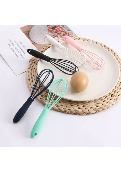 Camgöbeği Gıda Sınıfı Silikon Renkli Yumurta Çırpma Uygun Manuel Döner Çikolata Mikseri Mutfak Pişirme Krem Tereyağı Çırpıcı (Yurt Dışından) fırsatları