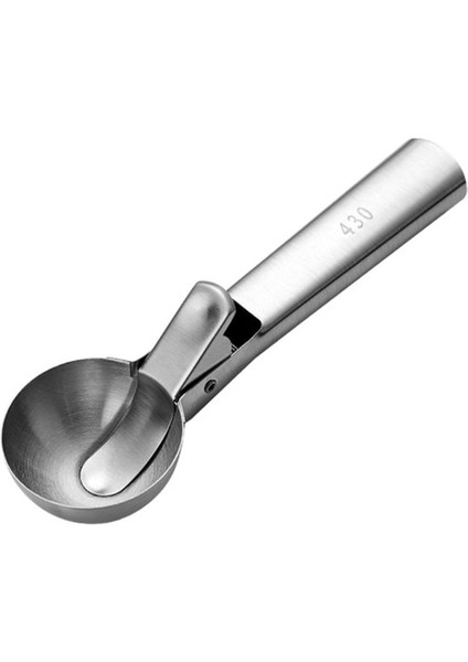 Büyük Paslanmaz Çelik Dondurma Kaşığı Yetişkinler Için Tetikli Metal Dondurma Kaşığı (Yurt Dışından)