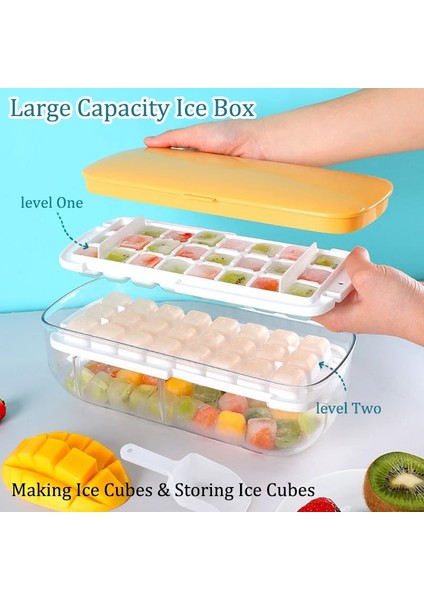 1 Adet Mavi Set Çok Fonksiyonlu 2'si 1 Arada Yeni Buz Küpü Tepsileri ve Kapaklı Kutu Silikon Alt Kalıp Yapımı Kalıp Kutusu Soğuk Içecekler Için Mutfak Bar Aracı (Yurt Dışından) modelleri