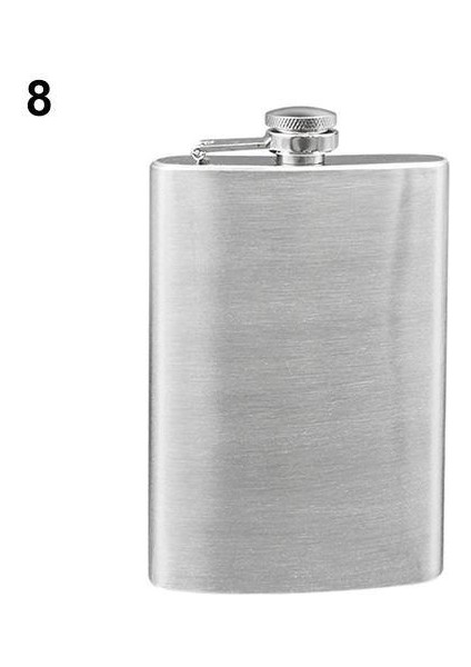 8 Oz Taşınabilir 4 5 6 7 8 10 Oz Paslanmaz Çelik Hip Likör Viski Alkol Şişesi (Yurt Dışından)