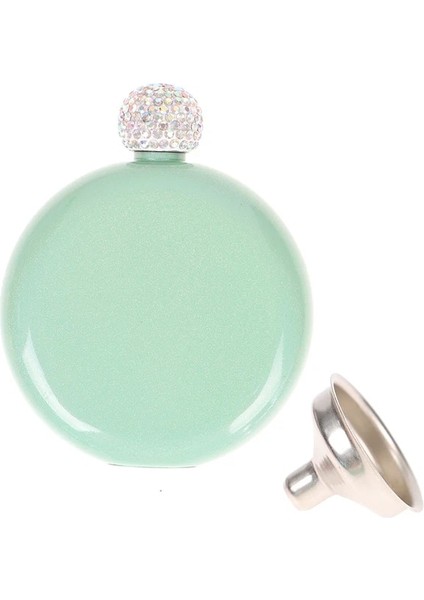 Gn 5 Oz Sevimli Likör Şişesi Kadınlar Için 304 Paslanmaz Çelik Pretty Glitter Kaplama Viski Şişesi Açık Taşınabilir Bira Şişesi Kapağı (Yurt Dışından)