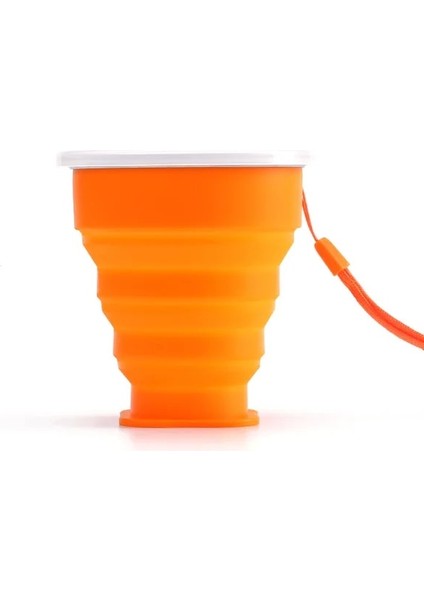 Turuncu 200 ml Katlanır Silikon Fincan Kahve Fincanı Taşınabilir Teleskopik Içme Katlanabilir Kahve Fincanı Çok Fonksiyonlu Katlanabilir Silika Kupa (Yurt Dışından)