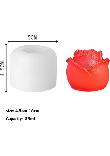 Küçük Gül Buz Küpü Kalıp Silikon Sevimli Hayvan Buz Küpü Kalıp Aşındırıcı 3D Buz Küpü Kalıp Ayı Kalıp Silikon Yaratıcı Kahve Süt Çay Buz Küpü (Yurt Dışından)