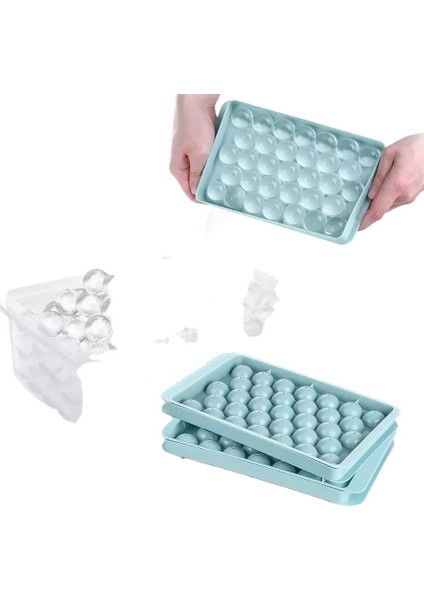 Mavi Takım Elbise Buz Topu Buz Kafes Kalıp Gıda Sınıfı Yuvarlak Top Viski Basın Öğütücü Silikon Ev Buz Kapaklı Kutu Buz Küpü (Yurt Dışından) modelleri