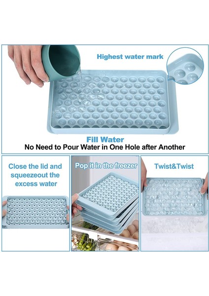 Pembe 104 Delik Yuvarlak Silikon Buz Küpü Tepsileri Küçük Buz Küpü Kalıpları Soğutma Viski Kokteyl Yumuşak Kalıp Için Kolay Bırakılan Buz Küpü 2023 (Yurt Dışından) indirimleri