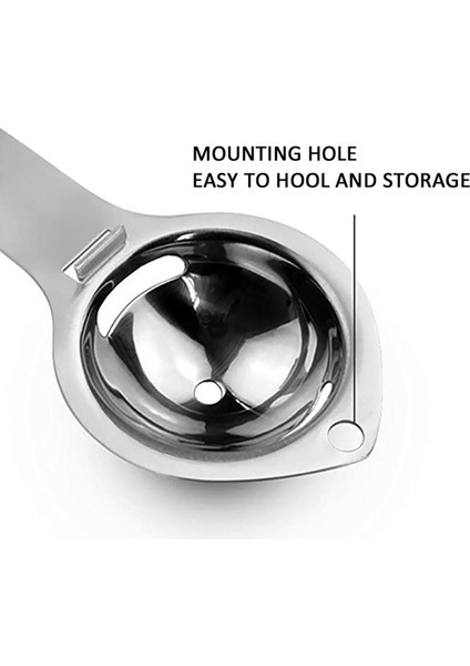 430 Mono Filtre Paslanmaz Çelik Basit Uzun Saplı Moda Pratik Yumurta Ev Dayanıklı Yumurta Ayırıcı Splitter Mutfak (Yurt Dışından) modelleri