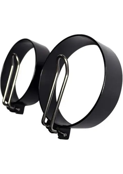 Gösterildiği Gibi Paslanmaz Çelik Yumurta Kızartma Halkaları Kolu Yapışmaz Yumurta Araçları Daire Yuvarlak Kızarmış Poach Kalıp Pişirme Kahvaltı Mutfak Erişimi Için (Yurt Dışından)