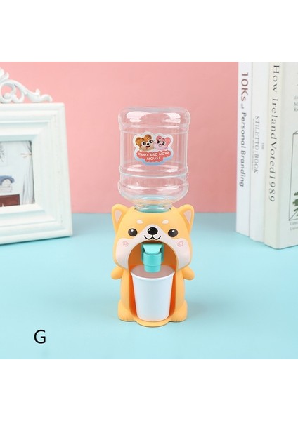 G 18X7CM 1 Adet Mini Su Sebili Çocuk Çocuklar Hediye Sevimli Soğuk/sıcak Su Suyu Süt Içme Çeşmesi Simülasyon Karikatür Domuz Mutfak Oyuncak (Yurt Dışından)