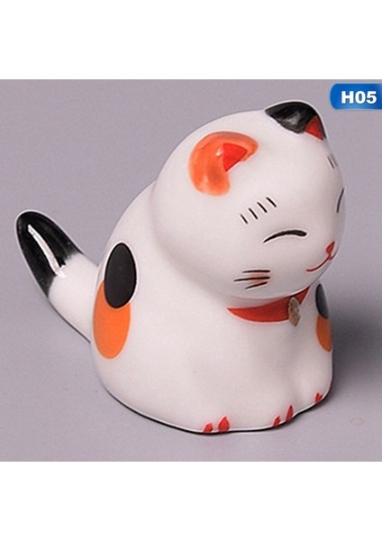 Stil 5 Sevimli Japon Tarzı Seramik Çubuklarını Tutucu Yaratıcı Beyaz Şanslı Kedi Çubuk Standı Mutfak Sanatları Kawai Sofra Tutucu (Yurt Dışından)