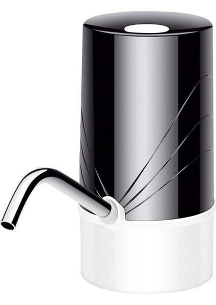 Siyah Otomatik Yumru Su Şişesi USB Şarj Namlulu Su Pompası Ev Ofis Saf Su Içme Su Sebili (Yurt Dışından)