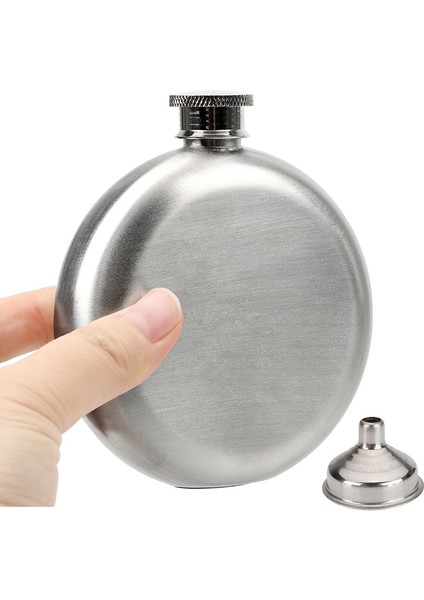 Huni ile 5 Oz Viski Cep Şişeleri Paslanmaz Çelik Yuvarlak Alkol Şişesi Drinkware Şarap Şişesi Likör Pot Aksesuarları Şarap Araçları (Yurt Dışından) fiyatları