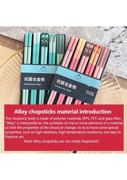 -P4 5pairs Yeniden Kullanılabilir Beş Renkli Yemek Çubukları Suşi Gıda Çok Renkli Çubuklar Ev Sofra (Yurt Dışından) modelleri