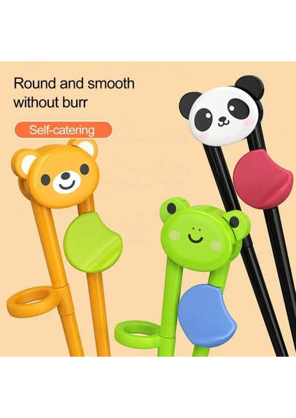 Sarı 1 Çift Çok Renkli Sevimli Ayı Panda Kedi Öğrenme Eğitim Çubuklarını Çocuklar Çocuklar Için Çin Çubuklarını Öğrenci Hediyeler (Yurt Dışından)