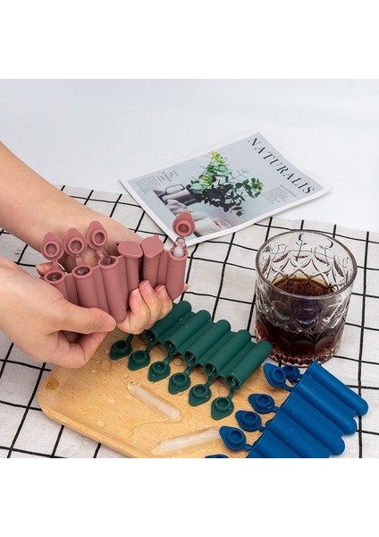 Buz Küpü Kalıp 6 Delik Silindir Buz Küpü Kalıp Yeniden Kullanılabilir Silikon Buz Küpü Kalıp Küçük Delik Su Şişesi Kutuları Çerezler Çikolata Pişirme Kalıbı (Yurt Dışından) indirimleri