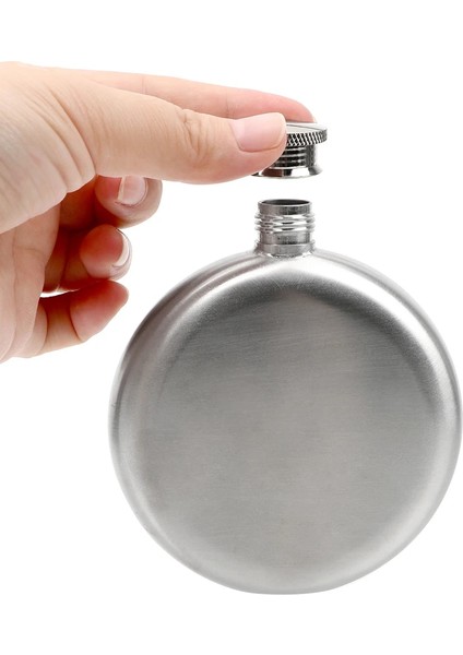 Huni ile 5 Oz Viski Cep Şişeleri Paslanmaz Çelik Yuvarlak Alkol Şişesi Drinkware Şarap Şişesi Likör Pot Aksesuarları Şarap Araçları (Yurt Dışından) indirimleri