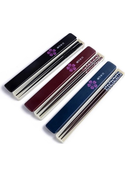 Siyah Japon Yemek Çubukları Kutu Seti ile Doğal Ironwood El Yapımı Değer Hediye Suşi Çin Yemeği Yeniden Kullanılabilir Taşınabilir Seyahat Sofra Takımı (Yurt Dışından) fiyatları