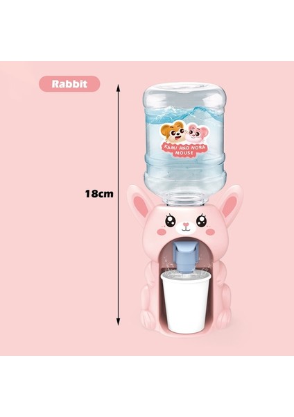 Tavşan Çocuk Mini Su Sebili Basın Su Sebili Çok Renkli Karikatür Çocuk Cosplsy Prop Housetoy Hediye Açık Su Şişesi (Yurt Dışından)