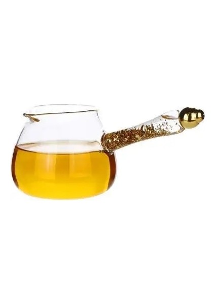 E Yaratıcı Çekiç Desen Isıya Dayanıklı Cam Altın Yan Kol Adil Fincan Kung Fu Çay Seti Çay Eşyaları Şeffaf Çay Dağıtıcı (Yurt Dışından) modelleri