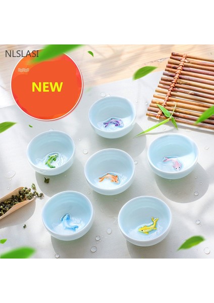 6 Adet 80ML 6 Takım Çin Seramik Bardaklar Balık Bardakları Mavi ve Beyaz Demlik Küçük Porselen Çay Kasesi Çay Bardağı Çay Seti Aksesuarları Içecek Drinkware (Yurt Dışından) fırsatları
