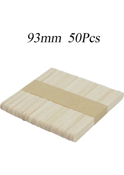 Fildişi 50/100 Adet Dondurma Dondurma Çubuğu Doğal Tahta Çubuklar Dondurma Kaşığı El El Sanatları Sanat Dondurma Lolly Kek Pasta Araçları (Yurt Dışından)