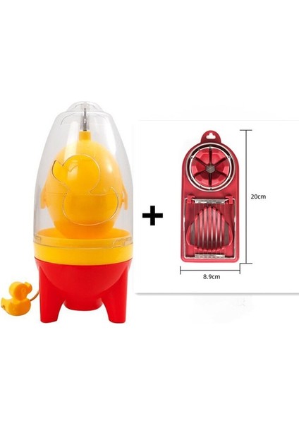 2'si 1 Arada B Kasırga Altın Yumurta Karıştırıcı Yaratıcı Karıştırıcı Yumurta Karıştırma Çalkalayıcı Manuel Karıştırıcı Korunmuş Yumurta Bölücü Dilimleyici Yumurta Kesici (Yurt Dışından)