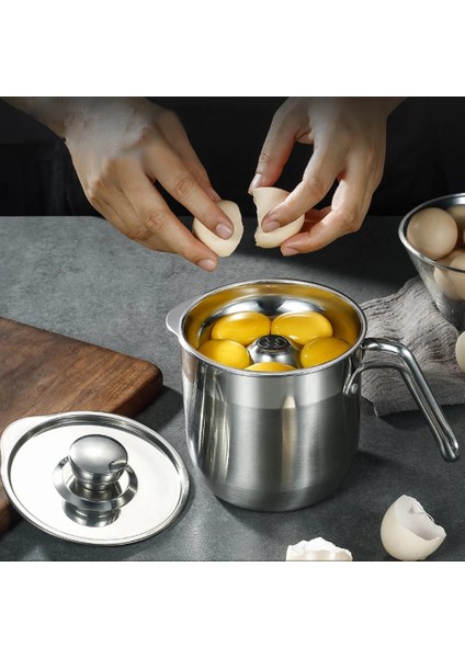 Büyük Kaplı 304 Paslanmaz Çelik Yumurta Akı Ayırıcı Yardımcı Bebek Maması Takviyesi Yumurta Sarısı Protein Filtre Kase Ev Yumurta Ayırma Seti (Yurt Dışından) indirimleri
