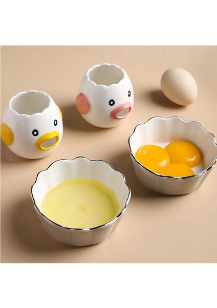 Sarı Yumurta Beyaz Sarısı Ayırıcı Aracı Tavuk Yumurta Sarısı Beyaz Ayırıcı Seramik Seramik Karikatür Civciv Yumurta Ayırıcı Mutfak Aletleri (Yurt Dışından) indirimleri
