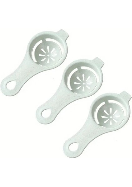 3 Adet Yeşil Yumurta Ayırıcı, Beyaz Yumurta ve Sarısı Yumurta Ayırıcı Yumurta Akı Ayırıcı Araçları Yumurta Sarısı Filtre Aletleri Mutfak Aksesuarları Ayırıcı (Yurt Dışından)