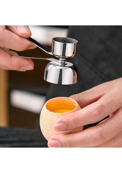 Gümüş Yumurta Kraker Topper Yumurta Kabuğu Kesici Paslanmaz Çelik Yumurta Kraker Açacağı Mutfak Alet Pişirme Araçları Yumurta Sheller Yumurta Kabuğu Sökücü (Yurt Dışından) fiyatları