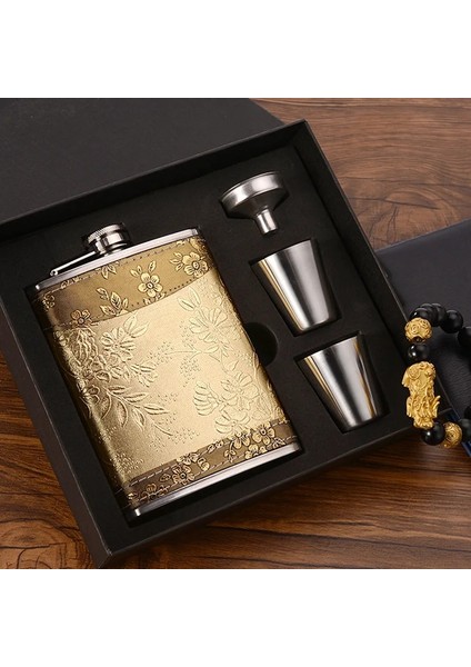 Stil 7 8 Oz Taşınabilir Paslanmaz Çelik Cep Şişesi Viski Flagon Parlak Alkol Huni Cep Şişesi Seti Seyahat Drinkware Şarap Bardağı (Yurt Dışından) modelleri