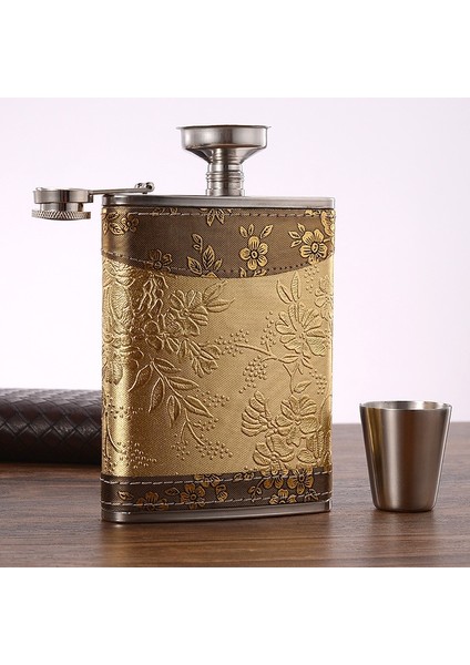 Stil 7 8 Oz Taşınabilir Paslanmaz Çelik Cep Şişesi Viski Flagon Parlak Alkol Huni Cep Şişesi Seti Seyahat Drinkware Şarap Bardağı (Yurt Dışından) indirimleri